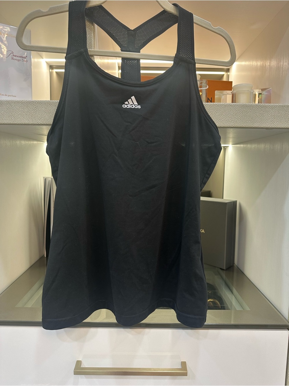 Adidas Black Mesh Racerback Training Tank Size Medium